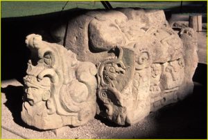 Copan - Altar at the base of Hieroglyphic Stairway