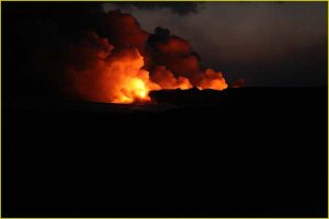 Lava flow in November 2009 near Kalapana, Big Island