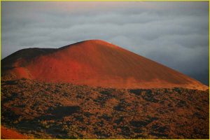 Crater on slopes of Manua Kea, Big Island