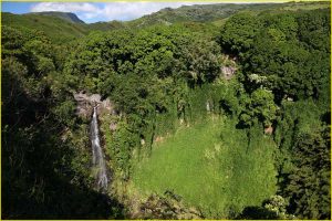 Makahiku Falls in Oheo Gulch near Hana, Haleakala National Park, Maui
