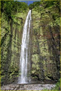 Waimoku Falls in Oheo Gulch near Hana, Haleakala National Park, Maui