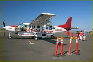 Boarding a flight to Maui
