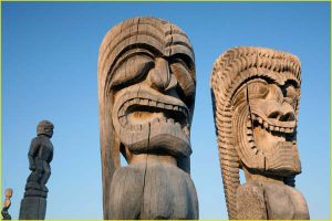 In the Puuhonua o Honaunau National Historical Park, The Big Island