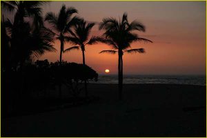 Sunset at Makalawena Beach, The Big Island