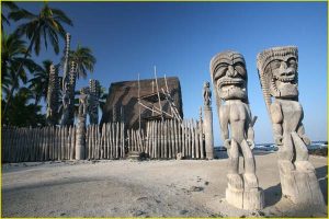 In the Puuhonua o Honaunau National Historical Park, The Big Island