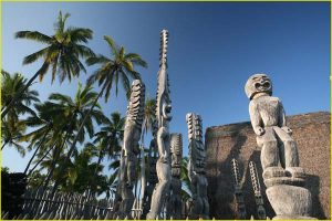 In the Puuhonua o Honaunau National Historical Park, The Big Island