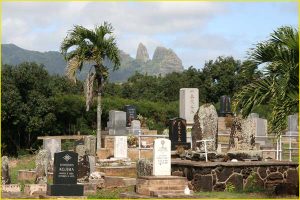 Japanese cemetery on Kauai