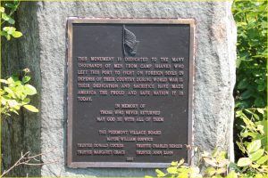 WW II Monument - close-up