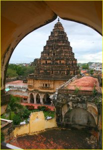 Tower of the Royal Palace in Thanjavur (Tamil Nadu)
