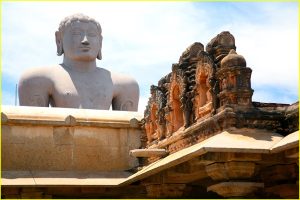 Gommateshvara (Bahubali) statue in Sravanabelagola
