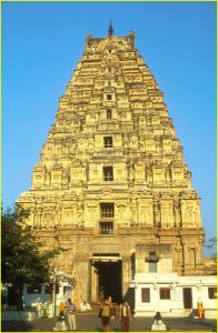Gopuram of Virupaksha Temple in Hampi, Karnataka