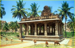 A shrine near Vitthala Temple in Hampi, Karnataka