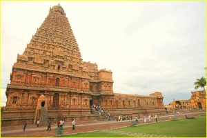 Panorama of Brihadishvara Temple, Thanjavur, Tamil Nadu
