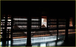Louvres in a room in the Padmanabhapuram Palace, Tamil Nadu