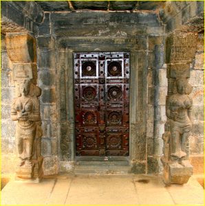 Gate in the Padmanabhapuram Palace, Tamil Nadu
