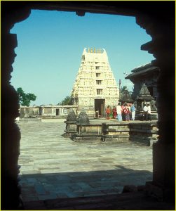 Entrance gopuram at Channekeshava Temple, Belur, Karnataka