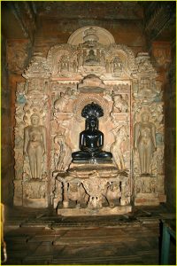 Altar in Parsvanatha Temple in Khajuraho, Madhya Pradesh