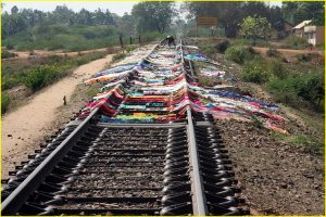 Double duty for rail tracks (in honesty, the tracks were defunct)
