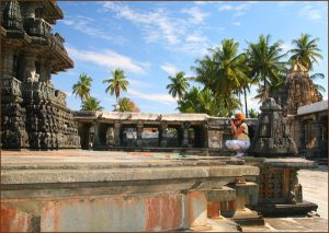 At work at Keshava Temple in Somnathpur