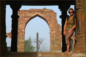 Iron pillar at Qutb Complex (Delhi)