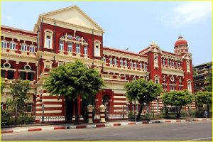 Colonial architecture in Yangon, Myanmar