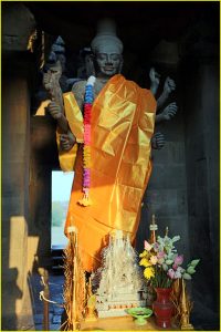 Statue of Shiva with Buddhist elements, Angkor Wat, Cambodia