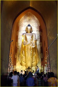 West-facing Gautama Buddha at Ananda Temple, Bagan, Myanmar