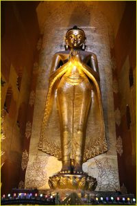 South-facing Kassapa Buddha at Ananda Temple, Bagan, Myanmar