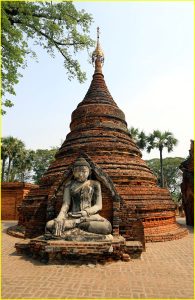 Buddha in Yedanasini Pagoda, Inwa near Mandalay, Myanmar