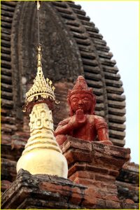Detail at Dhammayazika Pagoda, Bagan, Myanmar