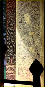 Door in Wat Phra Singh, Chiang Mai, Thailand