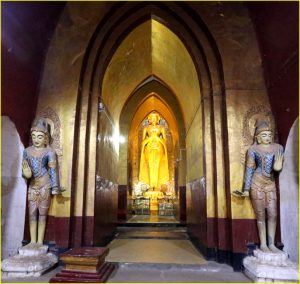 Door guardians in the Ananada Temple, Bagan, Myanmar