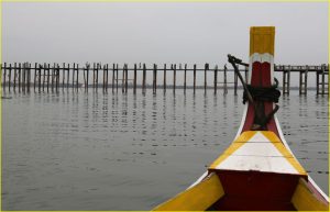 U Bein's Bridge in Amarapura near Mandalay, Myanmar