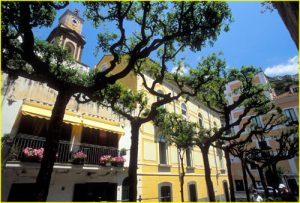 Square in Minori, Amalfi Coast, Campania