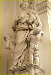 Sculpture by Giacomo Serpotta in Oratorio di San Lorenzo, Palermo
