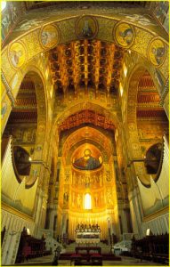 Mosaic of Christ Pantocrator, Monreale Cathedral, Sicily