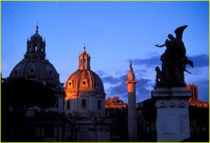Churches Santa Maria di Loreto, and Santissimo Nome di Maria, Trajan's Column and fragment of Victor Emmanuel Monument
