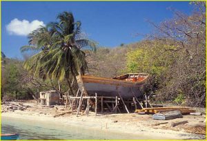 Making a boat, Palm Island