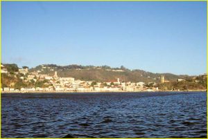 Approaching port of St. George's, Grenada
