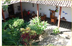 Courtyard of Con Corazon hotel, Granada