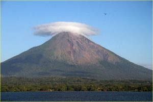 Concepcion in his hat, Ometepe island