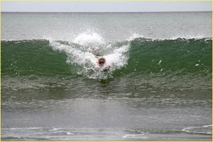 Body surfing at Playa Hermosa