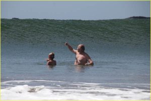 Dodging a big one on Playa Hermosa