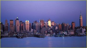 Midtown Manhattan at dusk
