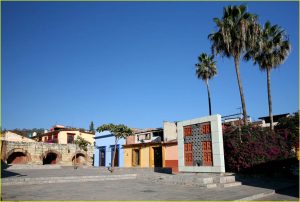 In the colonial center of the Oaxaca City