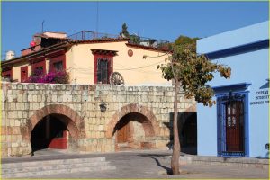 In the colonial center of the Oaxaca City