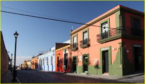 In the colonial center of the Oaxaca City
