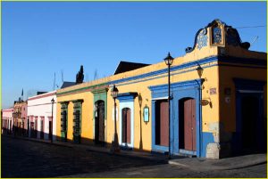 In the colonial center of the Oaxaca City