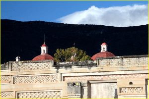 Iglesia de San Pablo built over Zapotec ruins at Mitla