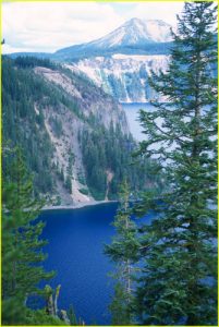 Absolute Blue of the Crater Lake in Crater Lake National Park